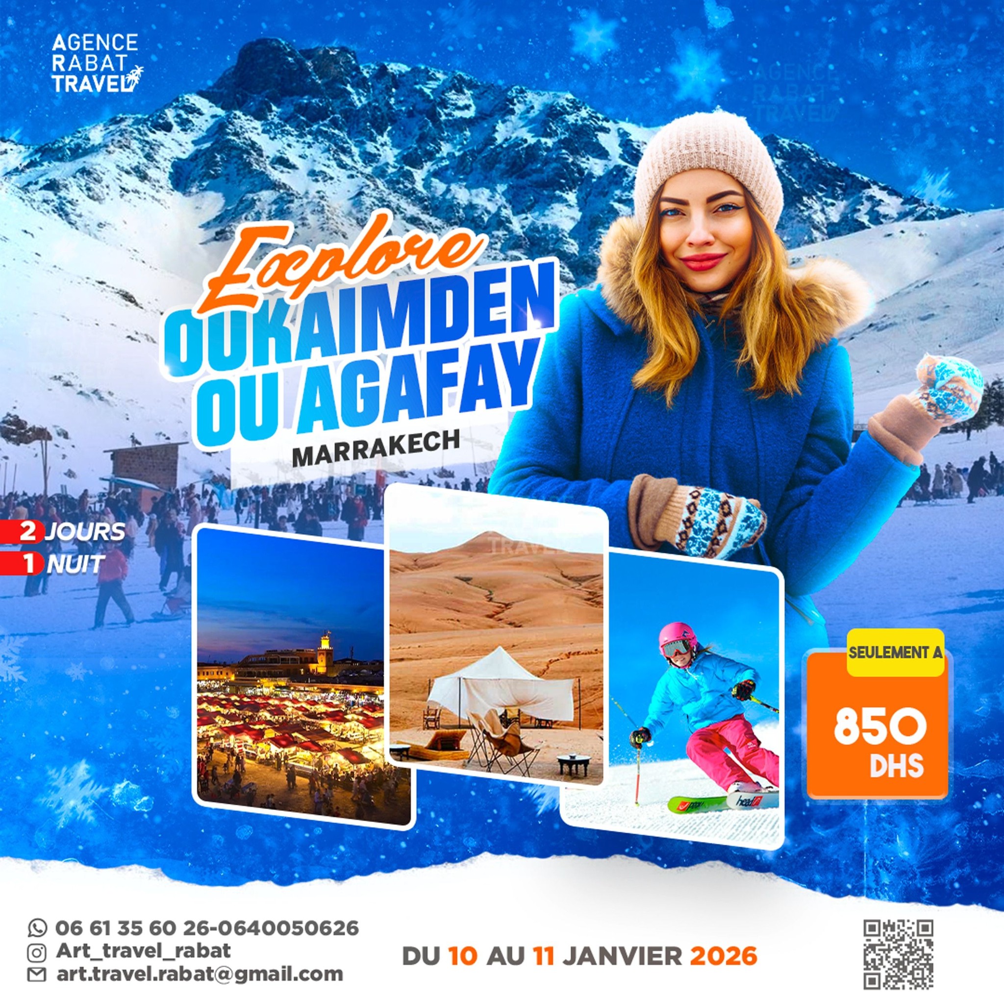 🌴 Marrakech & Oukaïmeden Agafay