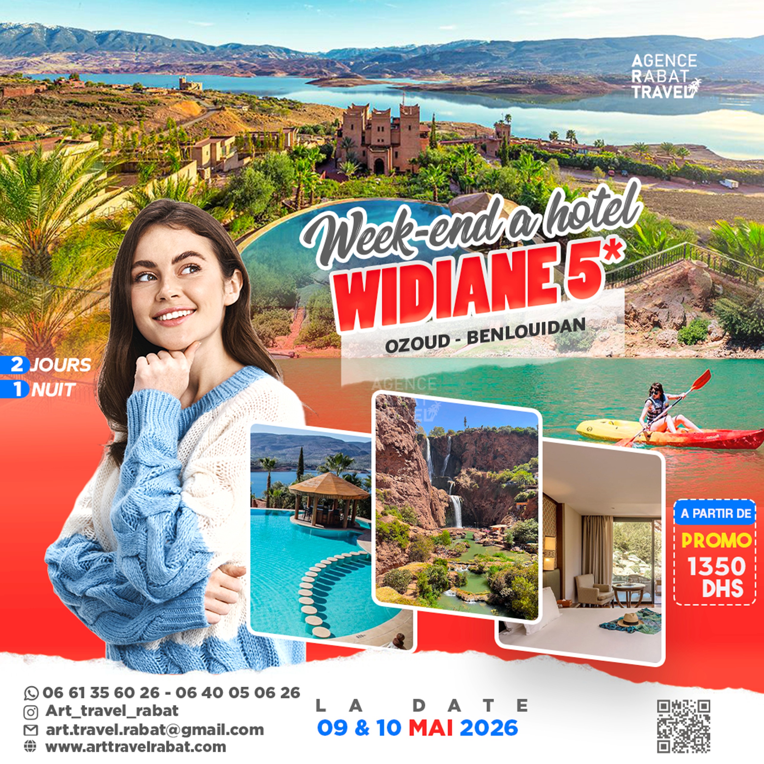 Hôtel WIDIANE à Bin El Ouidane 5* | 2 Jours / 1 Nuit